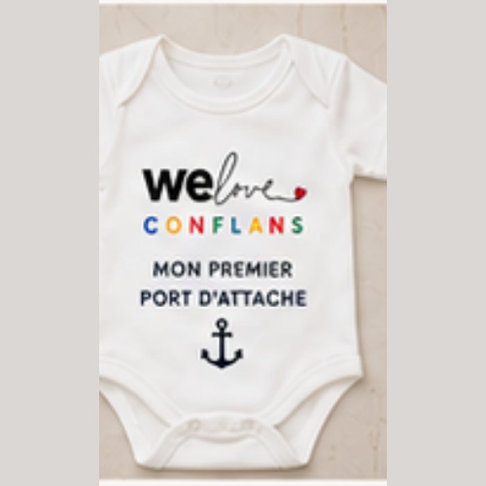 Body Mon premier port d'attache — blanc