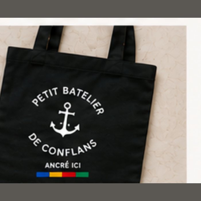 Tote bag Petit batelier — noir