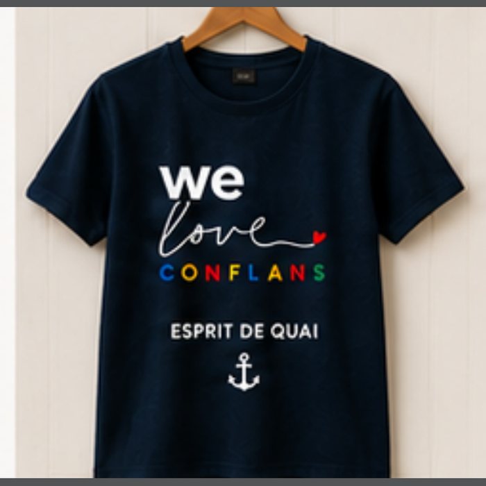 T-shirt Esprit de quai — bleu marine